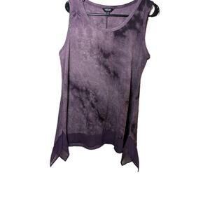 Simply Vera Wang Tank Top Tunic Artsy Purple Womens Size Medium * Whimsigoth